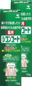 薬用シコンコート 【まとめ買い】シコンコート 研磨剤無しで歯にやさしい 薬用ハミガキ ミントの香り 虫歯予防 110g×2個