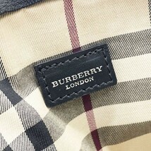 13154 バーバリー ポーチ スタッズ 化粧ポーチ レザー 革 ブラック 黒 BURBERRY マルチポーチ コスメポーチ_画像8