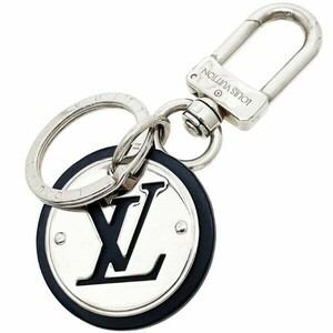 13309 Louis Vuitton key holder porutokreLV Circle leather leather black black silver metal fittings M67362