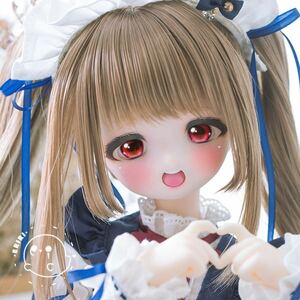 Art hand Auction [ERI] DDH-01 Semi-white skin custom head + 2 types of original eyes 3-piece set, doll, Character Doll, Dollfie Dream, parts