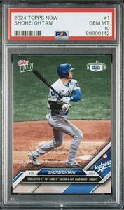 【PSA10】GEM MINT 2024 Topps Now #1 大谷翔平「ドジャースデビュー初安打初打点」Shohei Ohtani PSA鑑定 MLB Los Angeles Dodgers 