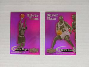 SCOTTIE PIPPEN / SHAWN KEMP　97-98 Skybox Metal Universe　Silver Slam インサート　2枚セット