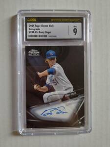 BRADY SINGER（ロイヤルズ、WBCアメリカ代表）2021 Topps Chrome Black　ルーキー直筆サインカード（直書き）