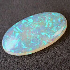 1.785ct 天然ホワイトオパール オーストラリア 遊色抜群 高品質 〔Australia White opal 宝石 jewelry loose ルース natural 天然〕の画像1