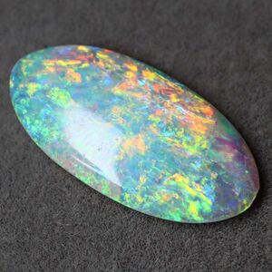 3.520ct 天然ホワイトオパール オーストラリア 遊色抜群 最高品質〔Australia White opal 宝石 jewelry 裸石 ナチュラル loose ルース〕