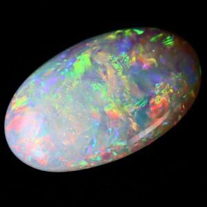 1.820ct 天然ホワイトオパール オーストラリア 遊色抜群 最高品質 〔Australia White opal jewelry 宝石 ナチュラル natural 裸石 loose 〕