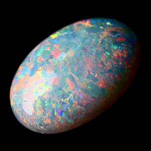 2.580ct 天然ホワイトオパール オーストラリア 遊色抜群 高品質〔Australia White opal 宝石 jewelry 裸石 ナチュラル loose ルース〕