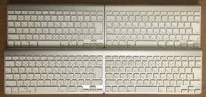 まとめ売り★4個セット 純正 Apple imac Mac JIS キー 日本語キーボード ワイヤレスキーボード A1314 wireless keyboard 中古動作品