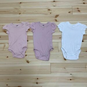 ロンパース ボディスーツ 肌着　H&M 80cm 9-12month 3枚セット