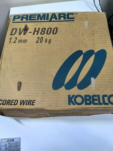  Kobe made steel Kobelco DW-H800 1,2mm diameter 20kg semi-automatic welding for wire hardening meat . welding for 2022 year made, used present condition goods, remainder 19KG.