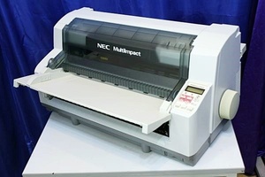 NEC　ドットプリンタ　★MultiImpact 700XAN★LAN対応/前後トレイ付き★ 42034Y