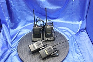 KENWOOD/ケンウッド UHF簡易業務用無線機 ★TCP-233WCT×4台+充電器(2台)セット★40-5Y