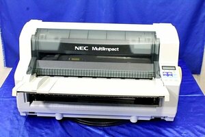 ☆NEC 水平インサータ方式 ドットプリンタ MultiImpact ★PR-D700JAN/MultiImpact 700JAN/F・Rトレイ付★ LAN標準 宅配伝票　40138Y