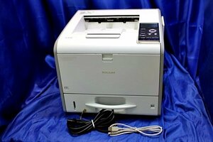 ◆印刷OK/トナー無し/9698枚◆ RICOH/リコー A4対応 モノクロレーザープリンター ★IPSiO SP4510/USBケーブル付き★ 再057S