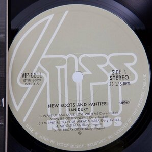 Ian Dury(イアン・デュリー)「New Boots And Panties!!」LP（12インチ）/Stiff Records(VIP-6611)/ロックの画像2