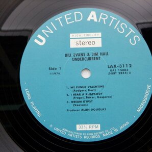 Bill Evans(ビル・エヴァンス)「Undercurrent(アンダーカレント)」LP（12インチ）/United Artists Records(LAX 3112)/Jazzの画像2