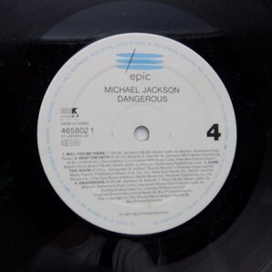 Michael Jackson「Dangerous」LP（12インチ）/Epic(EPC 465802 1)/ファンクソウルの画像5