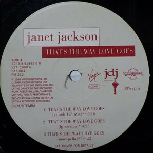 ジャネット・ジャクソン「That's The Way Love Goes」LP（12インチ）/Virgin(VST1460)/ヒップホップの画像2