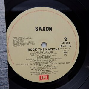 Saxon「Rock The Nations」LP（12インチ）/EMI(EMS-91192)/洋楽ロックの画像2