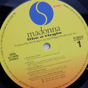 Madonna(マドンナ)「Like A Virgin(ライク・ア・ヴァージン)」LP（12インチ）/Nile Records(P-13033)/ポップスの画像2