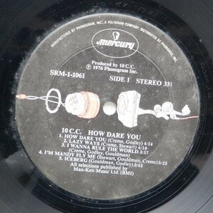 10cc「How Dare You!」LP（12インチ）/Mercury(SRM-1-1061)/洋楽ロックの画像2
