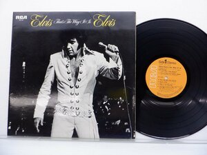 Elvis Presley「Elvis - That's The Way It Is」LP（12インチ）/RCA(SX-61)/Rock