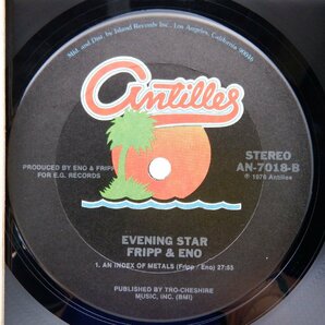 Fripp & Eno(ブライアン・イーノ)「Evening Star」LP（12インチ）/Antilles(AN-7018)/洋楽ロックの画像2