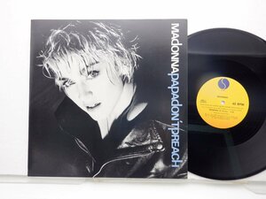 Madonna「Papa Don't Preach」LP（12インチ）/Sire(0-20492)/Electronic
