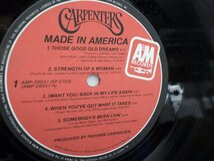 Carpenters「Made In America」LP（12インチ）/A&M Records(AMP-28031)/洋楽ポップス_画像2