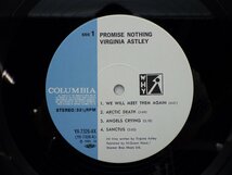 Virginia Astley「Promise Nothing」LP（12インチ）/Columbia(YX-7326-AX)/ポップス_画像2