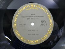 グレン・グールド「The Goldberg Variations」LP（12インチ）/CBS/Sony(28AC 1608)/Classical_画像2