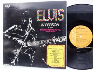 Elvis /Elvis Presley「Elvis In Person At The International Hotel Las Vegas Nevada」LP（12インチ）/RCA(SX-60)/洋楽ロック