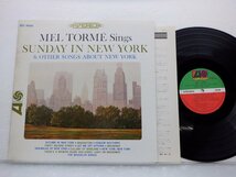 Mel Torme「Sings Sunday In New York And Other Songs About New York」LP（12インチ）/Atlantic(SD 8091)/Jazz_画像1