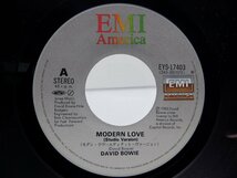 David Bowie「Modern Love」EP（7インチ）/EMI America(EYS-17403)/洋楽ロック_画像2