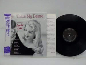 Frankie Laine「That's My Desire」LP（12インチ）/Mercury(DMJ-5004)/ジャズ