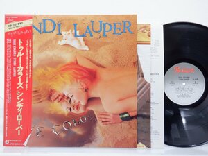 【見本盤】Cyndi Lauper「True Colors」LP（12インチ）/Portrait(28・3P-760)/Electronic