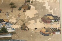 時代 肉筆 風俗画 紙本 額装 日本画_画像6