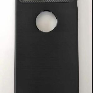 iPhone7プラス/8プラス　ケースシンプルブラック黒カーボン Google