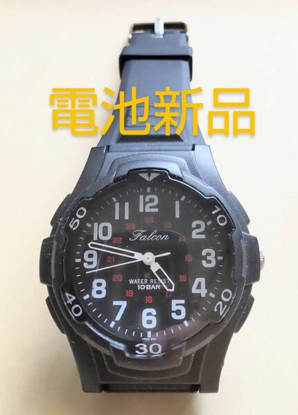シチズン　Q&Q　CITIZEN　FALCON　VP84-854　メンズ腕時計　電池新品　5月20日交換済み