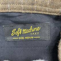 Be2 《美品》 Soft machine ソフトマシーン テーパードパンツ ストライプ ブラウン ウール フルレングス Mサイズ メンズ 紳士服_画像6