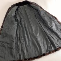 3e4《本毛皮》マホガニーミンク ロングコート 毛皮コート ミンクコート フリー レディース MINK FUR ミンクファー 毛皮_画像3