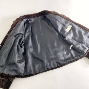 8e6《美品》最高級 SAGA ROYAL サガロイヤル シェアードミンク ミンクコート 毛皮コート F フリー ブラウン レディース MINK FUR の画像3