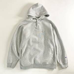 He8 Champion チャンピオン REVERSE WEAVE スウェットパーカー プルオーバー リバースウィーブ 大きめLサイズ グレー メンズ 紳士服