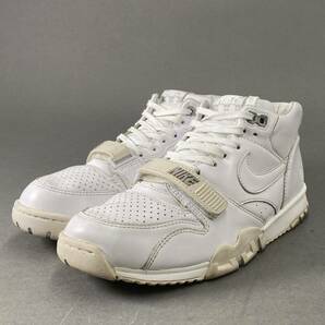 De8 NIKE ナイキ 806942-110 AIR TRAINER 1 MID エアトレーナー フラグメント コラボ ハイカットスニーカー 27.5cm ホワイト メンズ の画像1