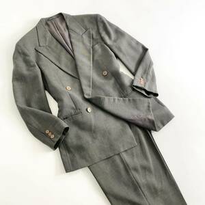 Ie10 Ermenegild Zegna SOFT エルメネジルドゼニア セットアップスーツ ダブルスーツ 48/大きめLサイズ相当 メンズ 紳士服