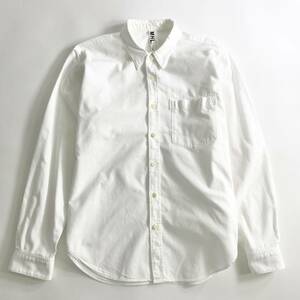 Ie16①{ beautiful goods }MARGARET HOWELL MHL. Margaret Howell long sleeve shirt oxford white plain S size cotton men's gentleman clothes 