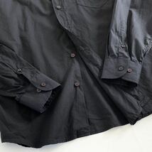 Ie16 イタリア製 大きいサイズ DOLCE&GABBANA ドルチェ&ガッパーナ 長袖シャツ ドレスシャツ ブラック 42/XL相当 メンズ 紳士服_画像4