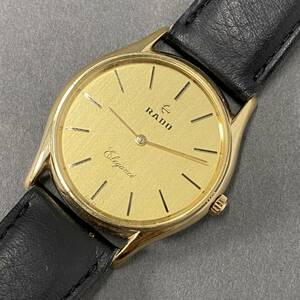 e23-7《美品》RADO ラドー Elegance エレガンス ゴールド文字盤 腕時計 レディース 女性用 N1070041