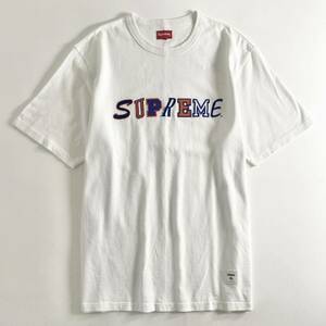 De29 《大きいサイズ》Supreme シュプリーム 20FW Colleage Logo S/S Top コラージュロゴ 刺繍 カレッジロゴ Tシャツ XL メンズ 紳士服