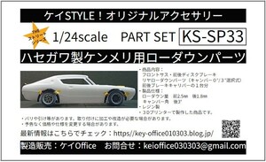 SP33 Hasegawa made Ken&Mary for lowdown parts THE Street series 1/24scale car model for for 1 vehicle 3D print resin made 